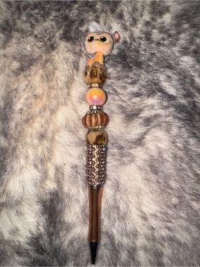 Bambi Doorable Brown Beaded pen